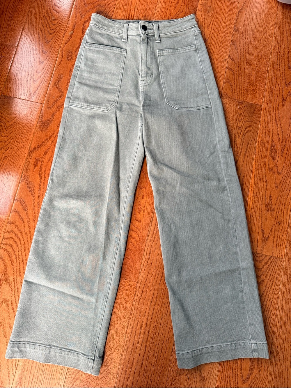 JBD Wide Leg High-Rise Jeans in gray
